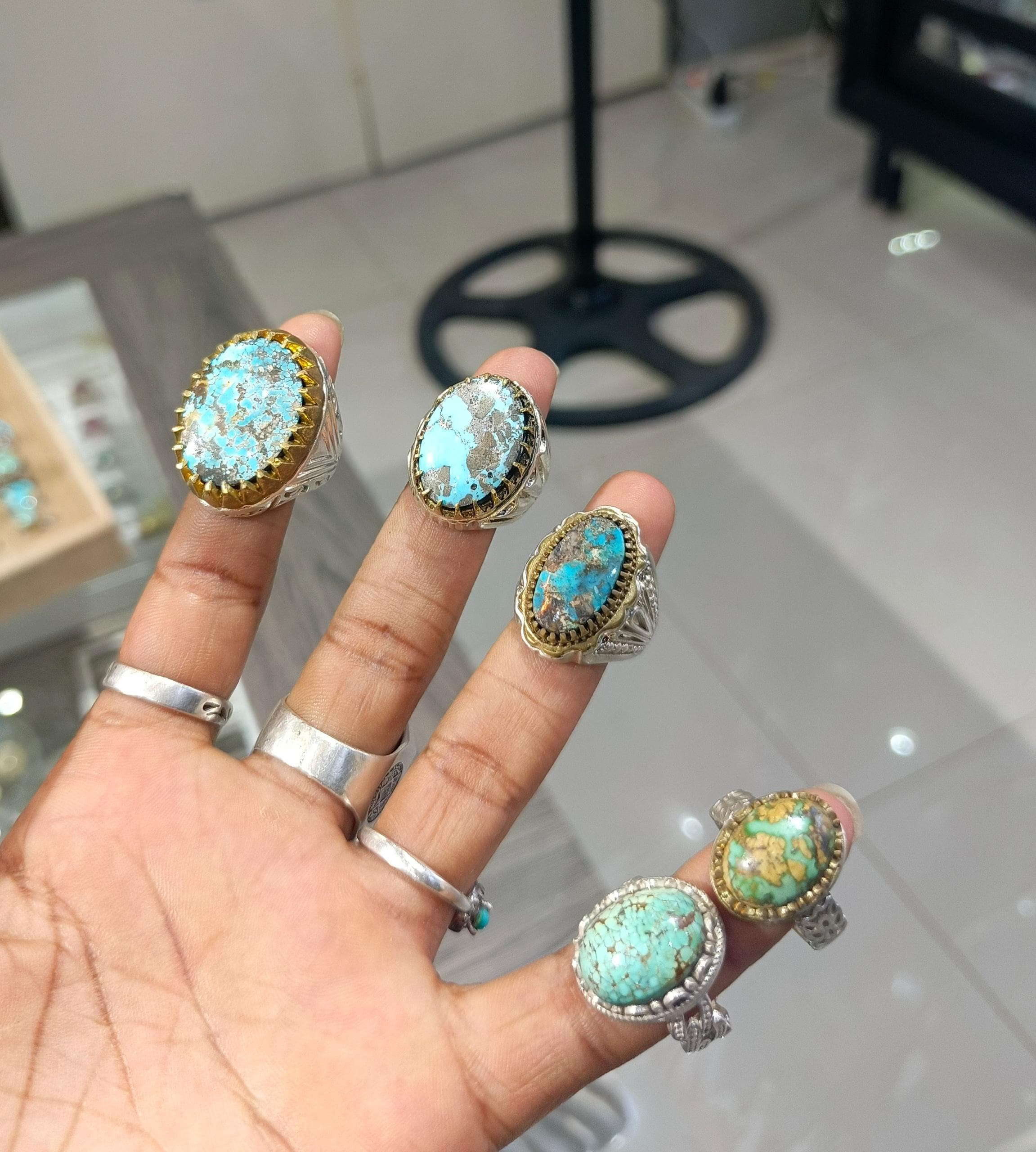 Bague turquoise ( fayrouz)