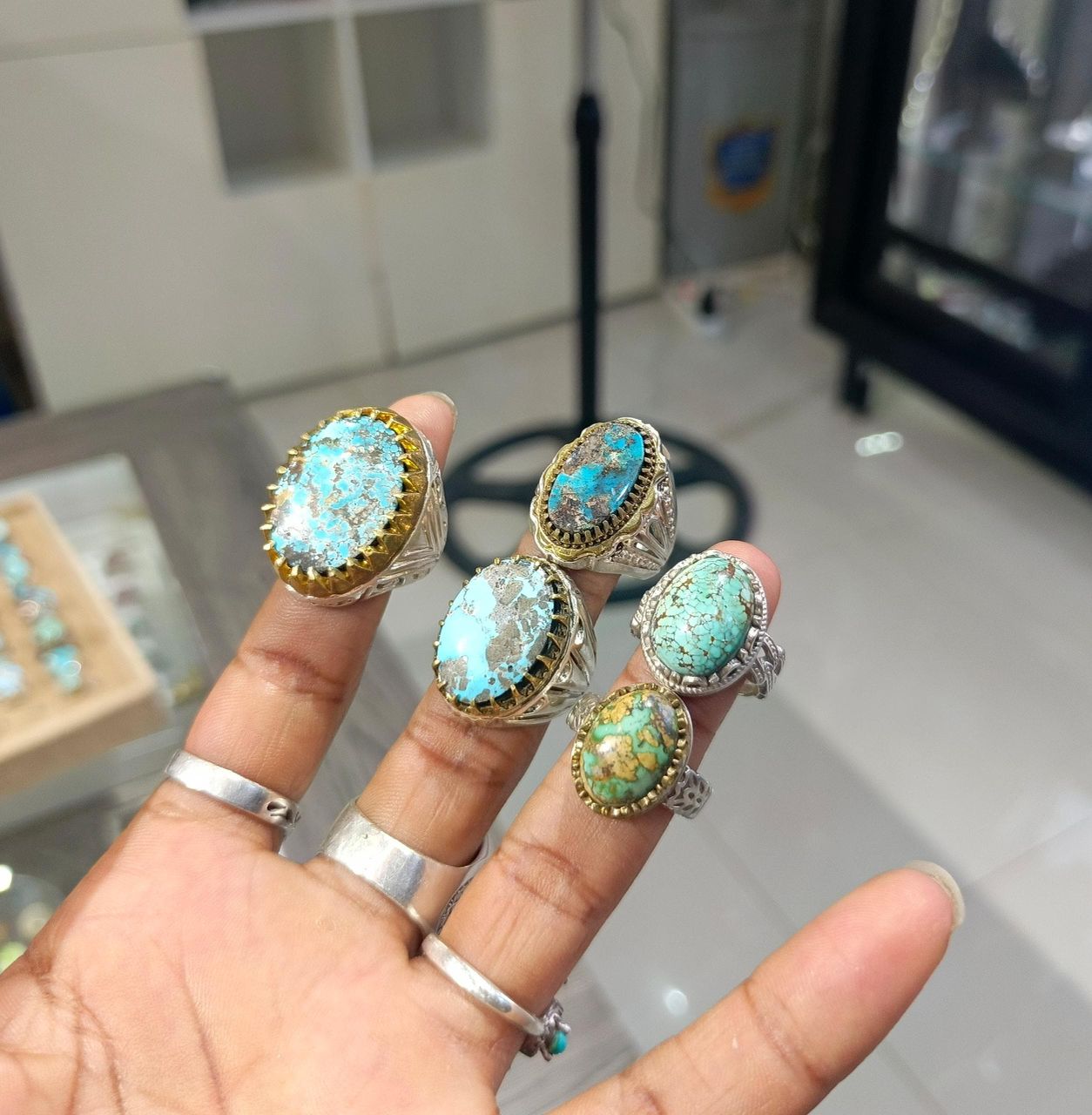 Bague turquoise ( fayrouz)